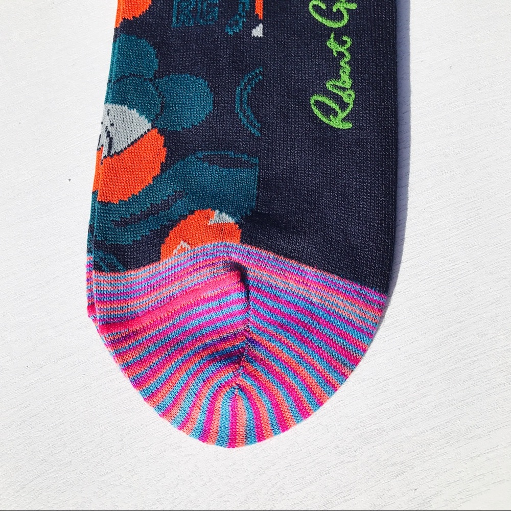 Robert Graham Navy Blue Dress socks - One Size - Picture 4 of 8